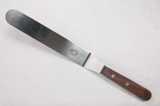 Bent Pallette Knife, 23cm (Rosewood Handle)